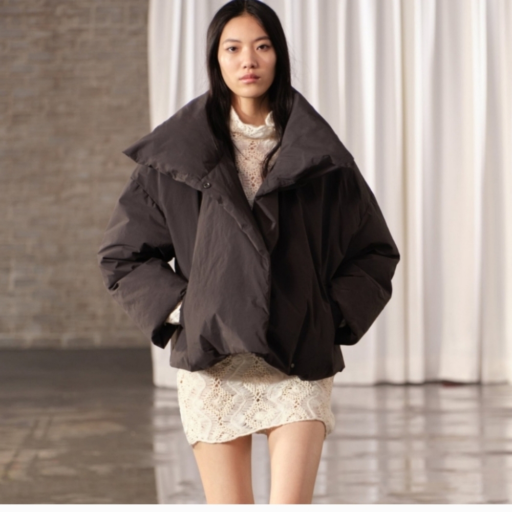 Zara cropped puffer jacket